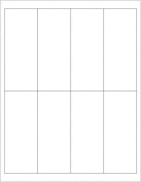 Tape Logic - 5" Long, White Paper Laser Label - For Laser Printers - Eagle Tool & Supply