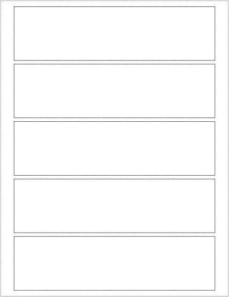 Tape Logic - 7-1/2" Long, White Paper Laser Label - For Laser Printers - Eagle Tool & Supply