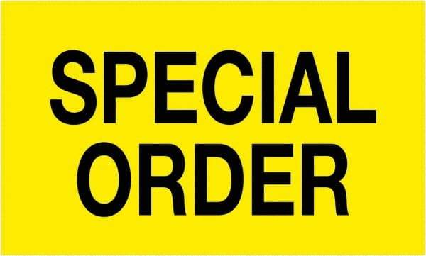 Tape Logic - 5" Long, Fluorescent Yellow Paper Shipping Label - For Multi-Use - Eagle Tool & Supply