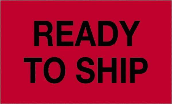 Tape Logic - 5" Long, Fluorescent Red Paper Shipping Label - For Multi-Use - Eagle Tool & Supply