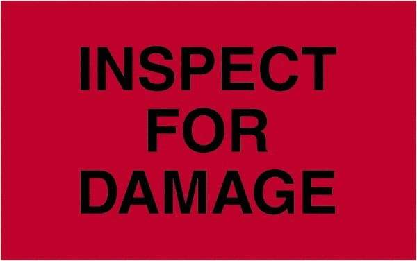 Tape Logic - 2" Long, Fluorescent Red Paper Shipping Label - For Multi-Use - Eagle Tool & Supply