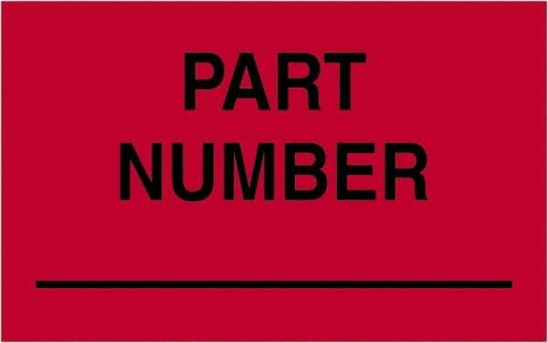 Tape Logic - 2" Long, Fluorescent Red Paper Shipping Label - For Multi-Use - Eagle Tool & Supply
