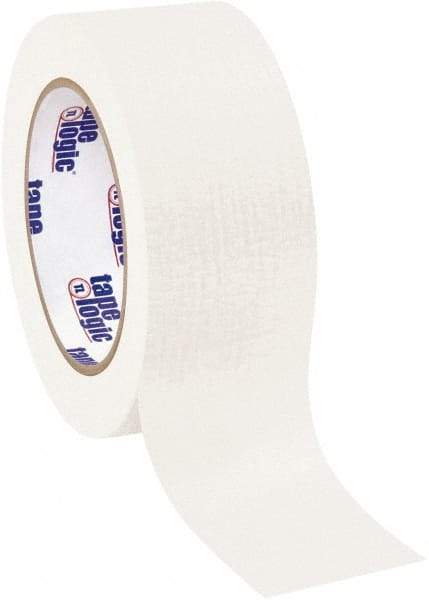 Tape Logic - 2" Wide x 60 Yd Long White Crepe Paper Masking Tape - 4.9 mil Thick - Eagle Tool & Supply