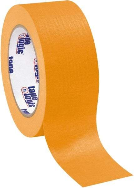 Tape Logic - 2" Wide x 60 Yd Long Orange Crepe Paper Masking Tape - 4.9 mil Thick - Eagle Tool & Supply