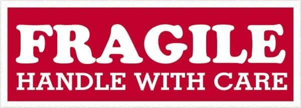 Tape Logic - 4" Long, Red/White Paper Shipping Label - For Multi-Use - Eagle Tool & Supply