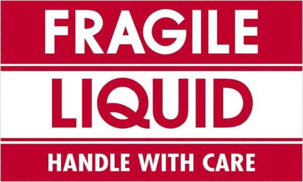 Tape Logic - 5" Long, Red/White Paper Shipping Label - For Multi-Use - Eagle Tool & Supply