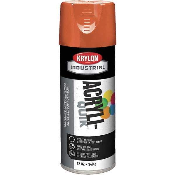 Krylon - Pumpkin Orange, Gloss, Aerosol Spray Paint - 15 to 20 Sq Ft per Can, 12 oz Container - Eagle Tool & Supply