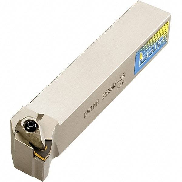 Iscar - SLAN, Right Hand Cut, 25mm Shank Height x 25mm Shank Width, Negative Rake Indexable Turning Toolholder - 150mm OAL, LNMX Insert Compatibility, Series Heliturn - Eagle Tool & Supply