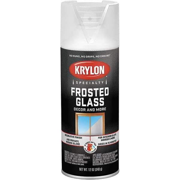 Krylon - Frosted Glass (Color), Frosted, Glass Frosting Spray Paint - 12 oz Container - Eagle Tool & Supply