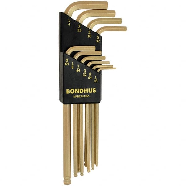 Bondhus - Hex Key Sets Tool Type: Hex Handle Type: L-Key Long Arm - Eagle Tool & Supply