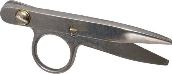 Heritage Cutlery - 1-3/8" LOC, 4-1/2" OAL Stainless Steel Standard Thread Clips - Right Hand, Metal Straight Handle, For Electrical - Eagle Tool & Supply