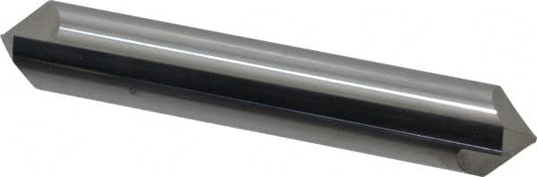 ProMax - 1/2" Diam 2 Flute Double End Solid Carbide Chamfer Mill - Eagle Tool & Supply