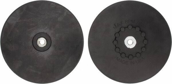 Made in USA - 9" Diam Quick-Change Disc Backing Pad - Medium Density, 7,000 RPM, Speed-Lok Compatible - Eagle Tool & Supply