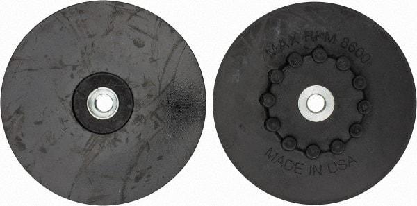 Made in USA - 7" Diam Quick-Change Disc Backing Pad - Soft Density, 8,600 RPM, Speed-Lok Compatible - Eagle Tool & Supply