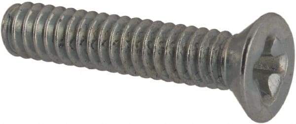 Value Collection - #3-48 UNC, 1/2" OAL Phillips Drive Machine Screw - Flat Head, Grade J82 Steel, Zinc-Plated Finish, Without Washer - Eagle Tool & Supply