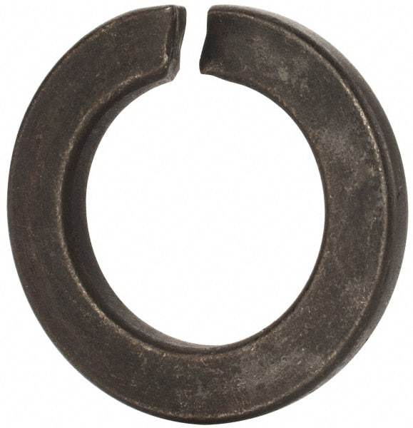Value Collection - M33, 33.5mm ID, 55.2mm OD, 6mm Thick Split Lock Washer - Grade 8 Spring Steel, Uncoated, 33.5mm Min ID, 34.7mm Max ID, 55.2mm Min OD, 53.2mm Max OD - Eagle Tool & Supply