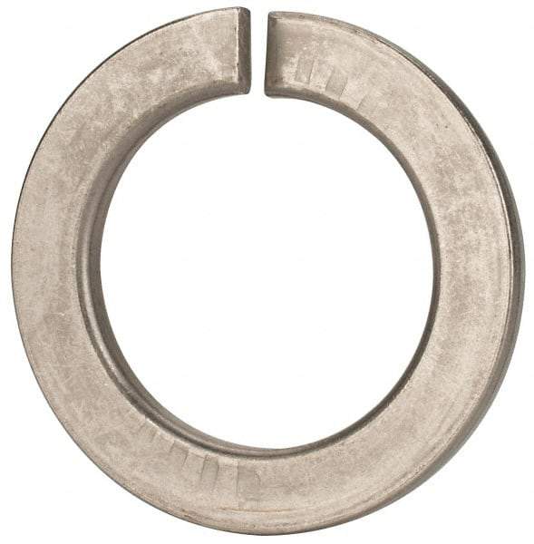 Value Collection - M39, 39.5mm ID, 61.2mm OD, 6mm Thick Split Lock Washer - 18-8 Austenitic Grade A2 Stainless Steel, Uncoated, 39.5mm Min ID, 40.7mm Max ID - Eagle Tool & Supply