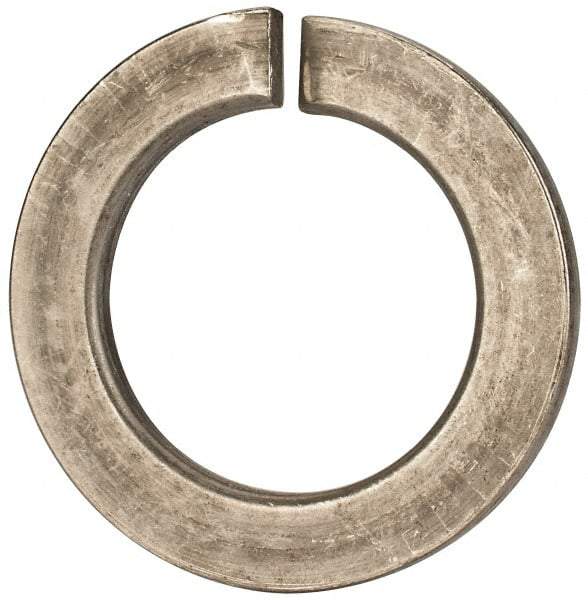 Value Collection - M45, 45.5mm ID, 71.2mm OD, 7mm Thick Split Lock Washer - 18-8 Austenitic Grade A2 Stainless Steel, Uncoated, 45.5mm Min ID, 46.7mm Max ID - Eagle Tool & Supply
