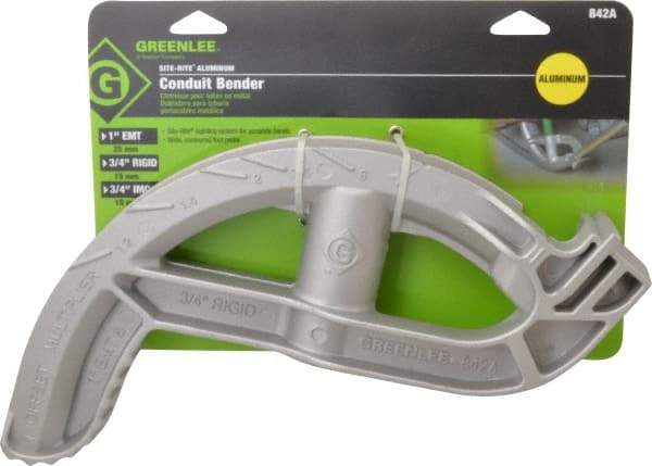 Greenlee - Hand Bender Head - 3/4" Rigid Capacity, Bends EMT, Rigid, IMC - Eagle Tool & Supply