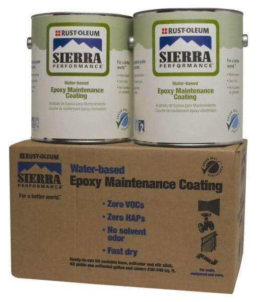 Rust-Oleum - 1 Gal Safety Red Water-Based Epoxy - 230 to 340 Sq Ft/Gal Coverage - Eagle Tool & Supply