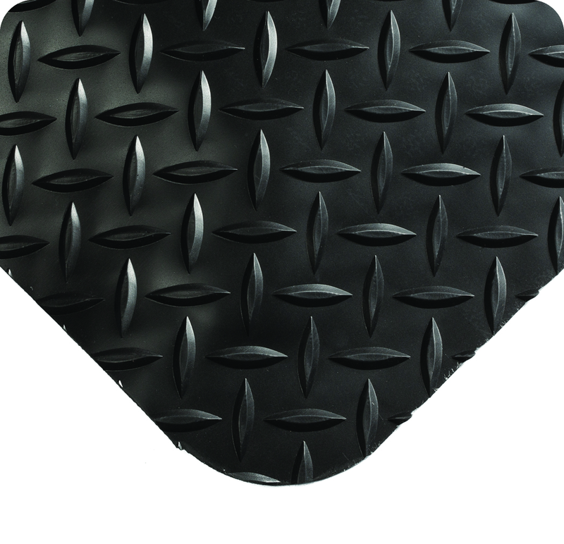 Diamond-Plate SpongeCote 5' x 75' Black Work Mat - Eagle Tool & Supply