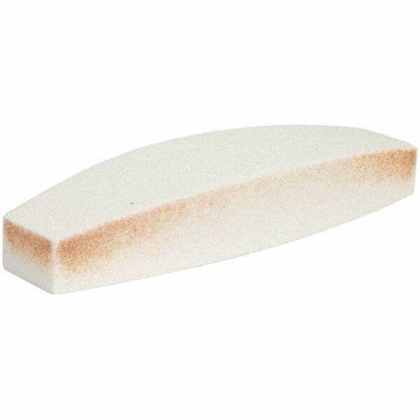 Norton - 9" Long x 2-1/2" Wide x 1-1/2" Thick, Aluminum Oxide Sharpening Stone - Boat Shaped, Medium Grade - Eagle Tool & Supply