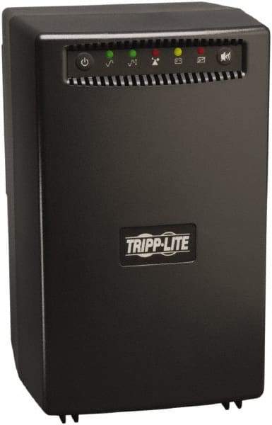 Tripp-Lite - 15 Amp, 1,500 VA, Tower Mount Line Interactive Backup Uninterruptible Power Supply - Backup 4 min with Full Load & 8-1/2 min with Half Load, 120 VAC Input & Output, 940 Watt Output, 1 Phases, 8 Outlets - Eagle Tool & Supply