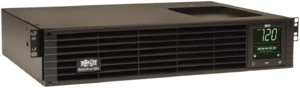 Tripp-Lite - 15 Amp, 1,000 VA, Tower & Rack Mount Line Interactive Backup Uninterruptible Power Supply - Backup 5.3 min with Full Load & 15 min with Half Load, 120 VAC Input & Output, 800 Watt Output, 1 Phases, 6 Outlets - Eagle Tool & Supply