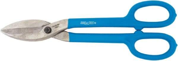 Channellock - 3" Length of Cut, Straight Pattern Tinner's Snip - 12.6" OAL, Dipped Vinyl Handle, High Carbon Steel Blade - Eagle Tool & Supply
