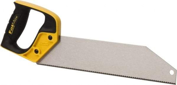 Stanley - 12" Steel Blade PVC Saw - Plastic Handle, Closed Grip, 15" OAL - Eagle Tool & Supply