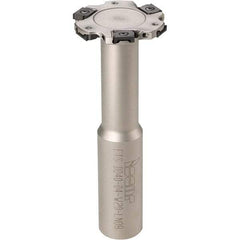 Iscar - Shank Connection, 7/8" Depth of Cut, 2-1/2" Cutter Diam, 5 Tooth Indexable Slotting Cutter - 3/4" Shank Diam, ETS-LN08 Toolholder, LNET 08 Insert, Right Hand Cutting Direction - Eagle Tool & Supply