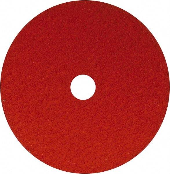 Norton - 7" Diam 7/8" Hole 24 Grit Fiber Disc - Ceramic, Series R980P - Eagle Tool & Supply