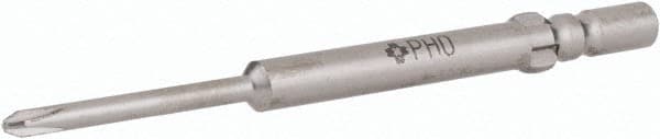 Wera - 4mm Drive #0 Point Precision Phillips Bit - Eagle Tool & Supply