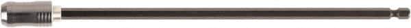 Wiha - 1/4" Insert, Hex Drive Bit Adapter - Magnetic, Quick Release, 9" OAL - Eagle Tool & Supply
