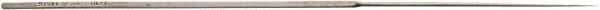 Value Collection - 5-1/2" Needle Precision Swiss Pattern Round File - 1/64" Width Diam, Die Sinker's Handle - Eagle Tool & Supply
