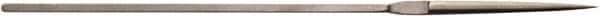 Value Collection - 5-1/2" Needle Precision Swiss Pattern Half Round File - 5/32" Width Diam, Die Sinker's Handle - Eagle Tool & Supply