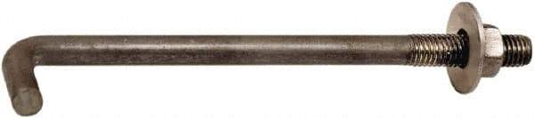 Value Collection - 3/4-10, 24" OAL Bent Anchor Bolt - Grade 2 Steel - Eagle Tool & Supply