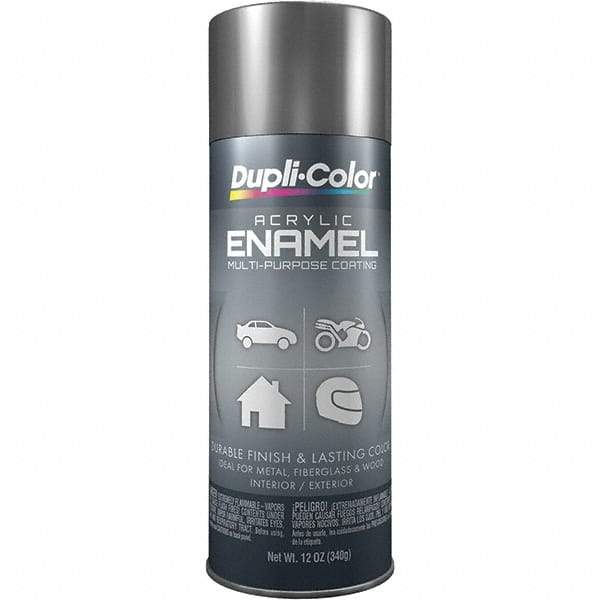 Dupli-Color - Chrome, Metallic, Acrylic Enamel Spray Paint - 12 to 14 Sq Ft per Can, 12 oz Container - Eagle Tool & Supply