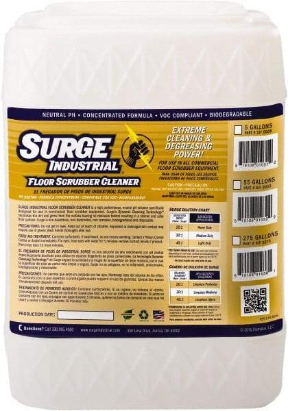 Surge Industrial - 5 Gal Container Cleaner - Use on Hard Surfaces - Eagle Tool & Supply