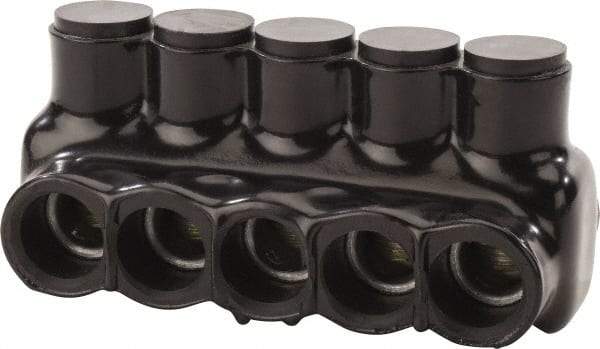POLARIS nsi - 6 AWG, Class B & C Wire Compatible, Aluminum, Hex Split Bolt Connector - 4.66" OAL, 2.28" Base Width - Eagle Tool & Supply