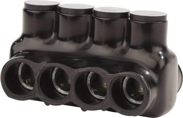 POLARIS nsi - 6 to 3/0 AWG, Class B & C Wire Compatible, Aluminum, Hex Split Bolt Connector - 3.41" OAL, 1.83" Base Width - Eagle Tool & Supply