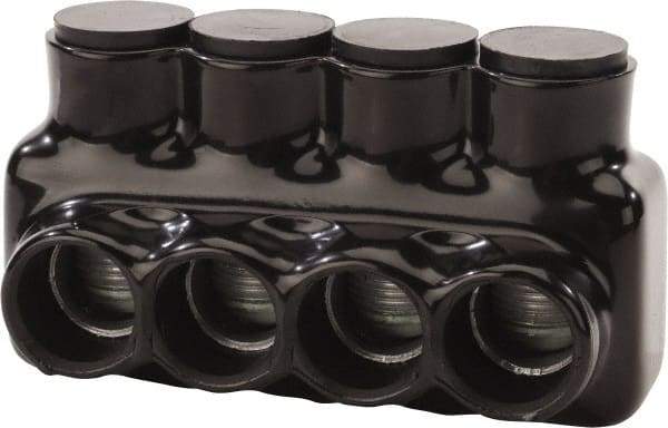 POLARIS nsi - 4 AWG, Class B & C Wire Compatible, Aluminum, Hex Split Bolt Connector - 5.24" OAL, 2.83" Base Width - Eagle Tool & Supply