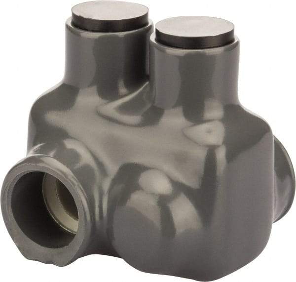 POLARIS nsi - 4 to 3/0 AWG, Class I, K & M Wire Compatible, Aluminum, Hex Split Bolt Connector - 1.85" OAL, 1.6" Base Width - Eagle Tool & Supply