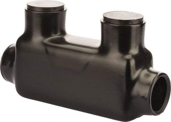 POLARIS nsi - 4 AWG, Class B & C Wire Compatible, Aluminum, Hex Split Bolt Connector - 4.62" OAL, 1.62" Base Width - Eagle Tool & Supply