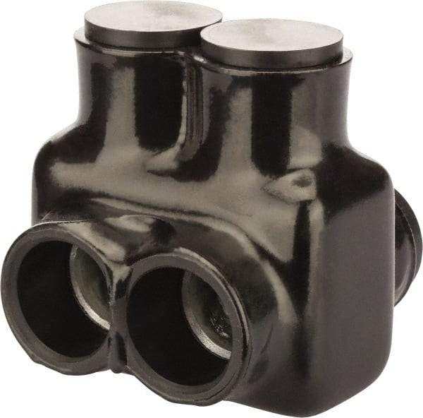 POLARIS nsi - 4 AWG, Class B & C Wire Compatible, Aluminum, Hex Split Bolt Connector - 2.81" OAL, 2.87" Base Width - Eagle Tool & Supply