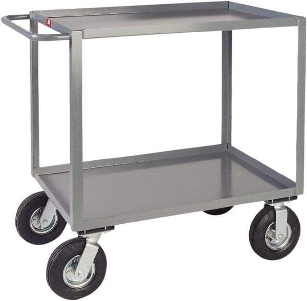 Jamco - 1,200 Lb Capacity, 24" Wide x 30" Long x 39" High Heavy Duty Service Cart - 2 Shelf, Steel - Eagle Tool & Supply