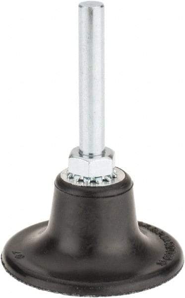 Value Collection - 2" Diam Quick-Change Type S Disc Backing Pad - 1/4" Shank Diam, Medium Density, 30,000 RPM, Roloc TS Compatible - Eagle Tool & Supply