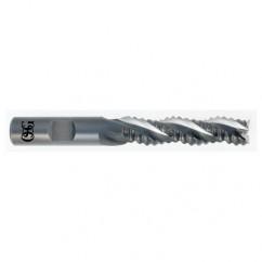 1/2" Dia. - 3-1/4" OAL - Bright HSS Co- Roughing SE EM - 3 FL - Eagle Tool & Supply
