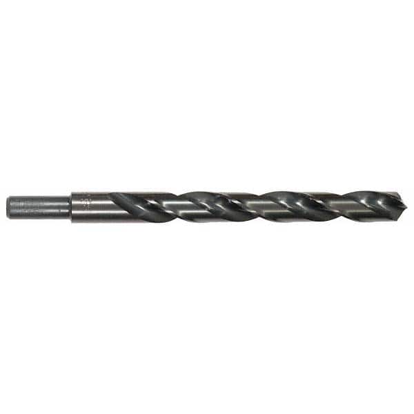 Cle-Line - 7/16" Drill, 118° Point, High Speed Steel Silver Deming & Reduced Shank Drill Bit - Eagle Tool & Supply