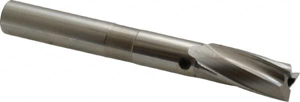 Cleveland - 9/16" Diam, 1/2" Shank, Diam, 3 Flutes, Straight Shank, Interchangeable Pilot Counterbore - Eagle Tool & Supply